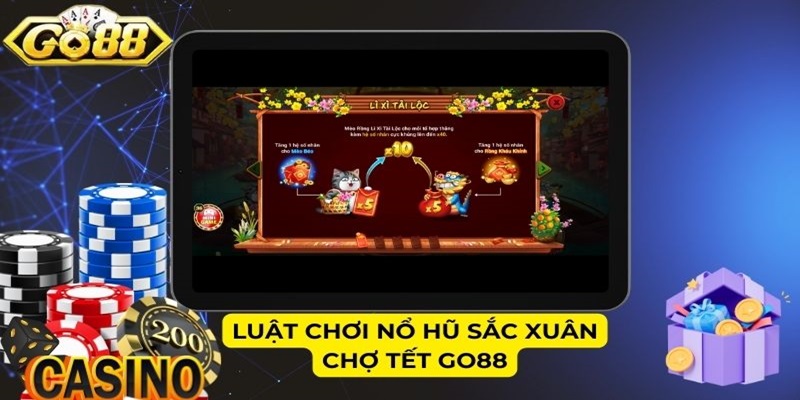 Luật chơi nổ hũ Sắc Xuân Chợ Tết GO88