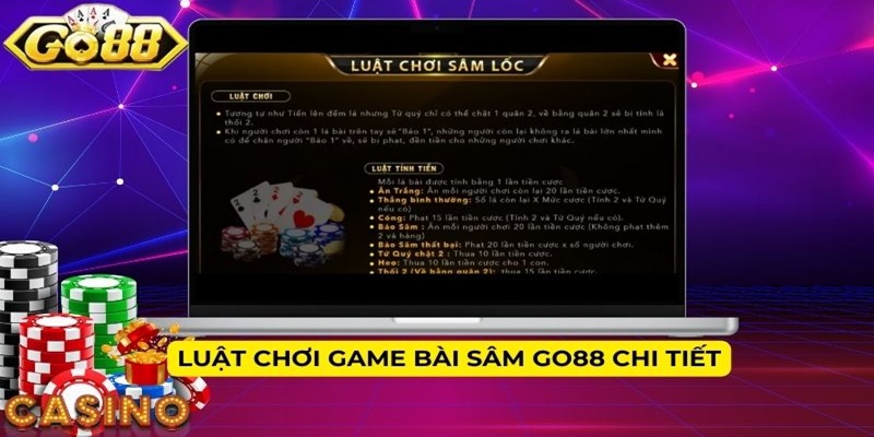 Luật chơi game bài Sâm Go88 chi tiết