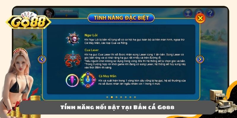 Tính năng nổi bật tại Bắn cá Go88